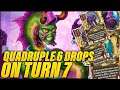 Quadruple 6 Drops on Turn 7 Carry the Game | Dogdog Hearthstone Battlegrounds