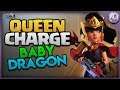 [TH10] Queen Charge Mass Baby Dragon Strategy in Clash of Clans