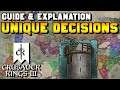 Unique Decisions Guide for Crusader Kings 3