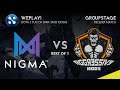 Agressive Mode vs Nigma (Bo1) | WePlay! Dota 2 Tug of War: Mad Moon Group Stage