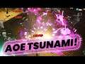 "AOE TSUNAMI" Build using Battlestaff Of Terror - Collateral Cloud of Damage | Minecraft Dungeons