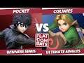 Flat Combats 3 Winners Semis - Pocket (Joker, Richter) Vs. Colinies (Young Link) SSBU Smash Ultimate