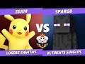 GOML NA Circuit Finale Losers Eighths - ESAM (Pikachu) Vs. Spargo (Enderman) Smash Ultimate SSBU