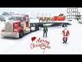 GTA 5 Real Life Mod #243 Towing Santa Claus & His Rein Deer To A Christmas Party