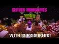 MINECRAFT- [PLAYING ON SERVERS WITH SUBSCRIBERS][#18][HIDE N SEEK AND MUCH MORE!] [ROAD TO 2K!]