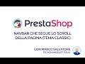 PrestaShop Dev - Navbar che segue lo scroll (tema Classic)