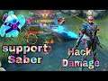 Saber Support Gameplay, Hack Damage // MLBB // Zaskiah Gaming