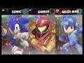 Super Smash Bros Ultimate Amiibo Fights  – Request #14053 Sonic vs Samus vs Mega Man