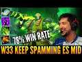 👉 W33 Keep Spamming Earth Spirit On Mid And Keep Winning - 78% Win Rate Last Week With This Hero