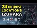 All 24 Izuhara Camps Locations | Ghost of Tsushima (Izuhara Outposts & Mongol Territories )