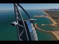 DCS GAZELLE - Landing the Gazelle at the Burj Al Arab Jumeirah over Dubai in VR via the Rift-S