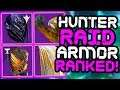 Destiny - Ranking ALL 11 HUNTER Raid Armor Sets!!