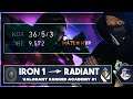 Aggressive Plays Wins The Games in ELO HELL - IRON 1 TO RADIANT [ Valorant Ranked Academy #1 ]