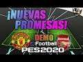¡NUEVAS PROMESAS MANCHESTER UNITED Y ARSENAL! eFootball PES 2020 Demo
