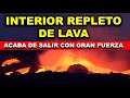 Sale Abundante Lava del Interior. Se Parte ¡Nueva Fisura HOY En Volcán La Palma!  Así se ha visto
