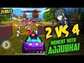 2 Vs 4 Moments With Ajjubhai- 21 Kills Total Gameplay Free Fire