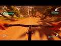 Biking across the dangerous canyon in first person | Riders Republic