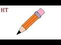 How to draw a Pencil Step by Step || Easy Drawing Tutorial