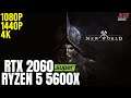 New World | Ryzen 5 5600x + RTX 2060 Super | 1080p, 1440p, 4K benchmarks!