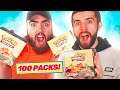 Opening 100 Packs of POKEMON CARDS with ZERKAA! *DARKNESS ABLAZE*