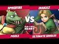 Play With Heart SSBU - Spikefire (Yoshi, K Rool) Vs. Irakaz (Young Link) Smash Ultimate Tournament