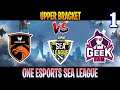 TNC vs Geek Fam Game 1 | Bo3 | Upper Bracket One Esports SEA League | DOTA 2 LIVE