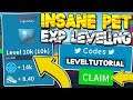 BEST 4X EXP LEVELING GUIDE AND 2 CODES IN UNBOXING SIMULATOR! Roblox