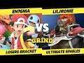 Smash Ultimate Tournament - En?gma (Pokemon Trainer) Vs. LilJRome (Ganondorf) The Grind 86 SSBU