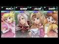 Super Smash Bros Ultimate Amiibo Fights – Request #14476 Peach vs Robin vs Zelda vs Daisy