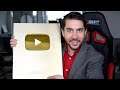Unboxing The *NEW* Gold Play Button (BEAUTIFUL)