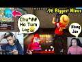 -96 Biggest Minus Angry Moments😠🤬Use Headphones🎧 !!