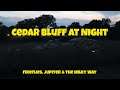 Cedar Bluff at Night - Fireflies, Jupiter & Milky Way