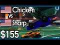 Chicken vs Sharp | $155 Rocket League 1v1
