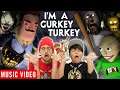 FGTEEV 🎵 I'M A GURKEY TURKEY feat. Mike, Bendy, Baldi, Granny & Neighbor [Official Music Video]