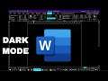 How to use Dark Mode in Microsoft Word #shorts