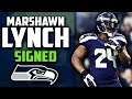 Marshawn Lynch Signs with the Seahawks Reaction!