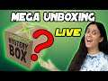 MEGA UNBOXING LIVE DE CAIXA MISTÉRIO OFERECIDA PELA COMUNIDADE XBOX E RETROGAMER!!!!