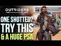 OUTRIDERS | How To Not Get One Shotted In The New Update! Armor, Resistance & Saving Your Build