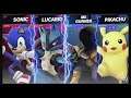 Super Smash Bros Ultimate Amiibo Fights – Request #15918 Sonic & Lucario vs Tails & Pikachu