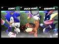 Super Smash Bros Ultimate Amiibo Fights – Request #17274 Sonic vs Duck Hunt vs Greninja
