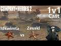 Company of Heroes 2: 1v1Cast Idkwimta(SOV) vs Zeuskl(OST)