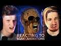 DON'T GO IN THERE!! | Reacting To Horror Animations
