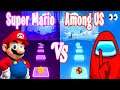 Among us Song VS Super Mario Song - Tiles Hop EDM RUSH!