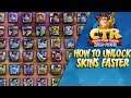 Crash Team Racing: How to Unlock Skins FAST! [PATCHED]
