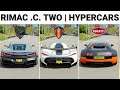 Forza Horizon 4 - Rimac .C. Two Vs Every Hypercars | The Best Fastest Drag Race