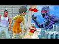 Franklin and Shinchan & Pinchan play HIDE AND KILL with Squid Game Doll In GTA 5