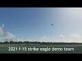 Microsoft Flight simulator 2020: The 2021 f-15 strike eagle demo team