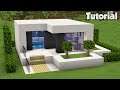 Minecraft: How to Build a Small Modern House Tutorial (Easy) #31