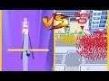 Roof Rails Vs Crowd City : Gameplay Walkthrough Part 1 - Level 1-9999 All Level (iOS, Android)