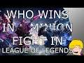 Who Wins in a Minion Fight in League of Legends?